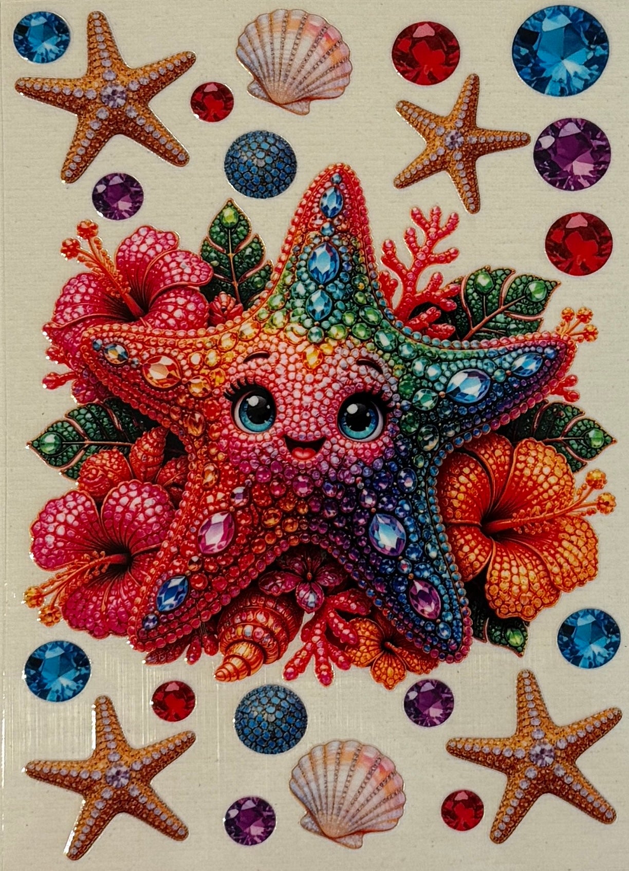 A5-47 Jeweled Tropical Starfish