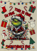 A5-49 Grumpy Green Christmas Grouch