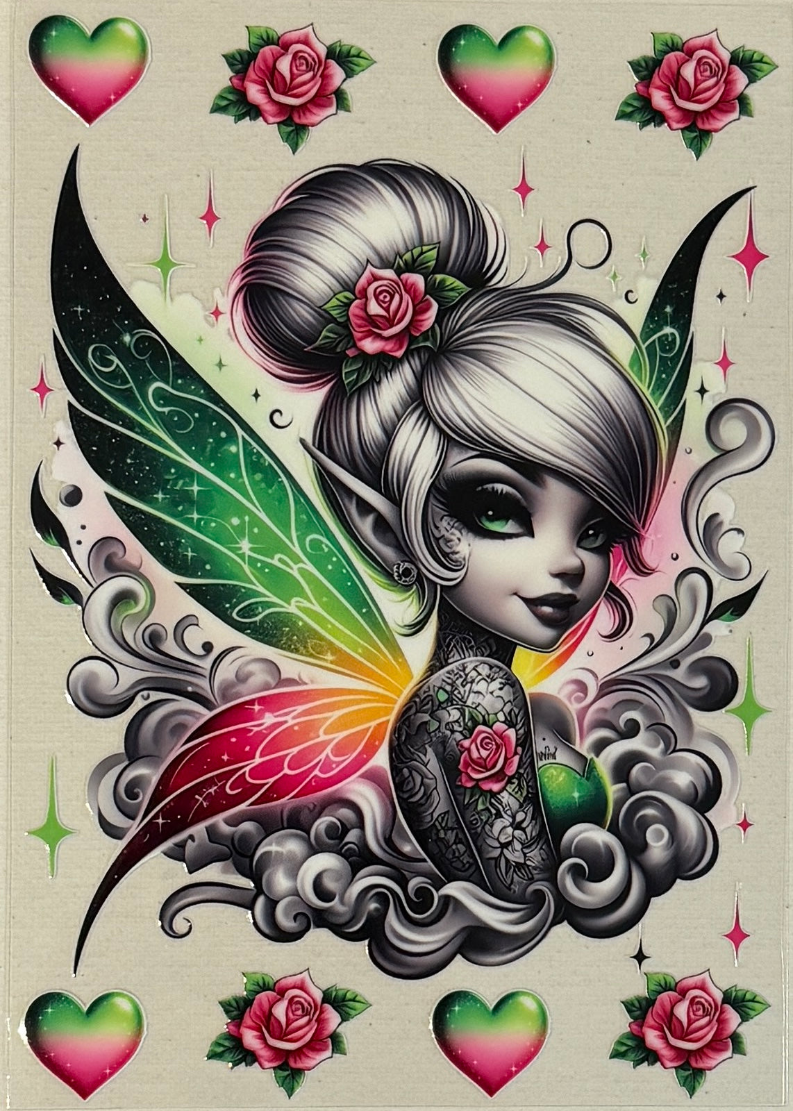 A5-52 Tattooed Rainbow Fairy