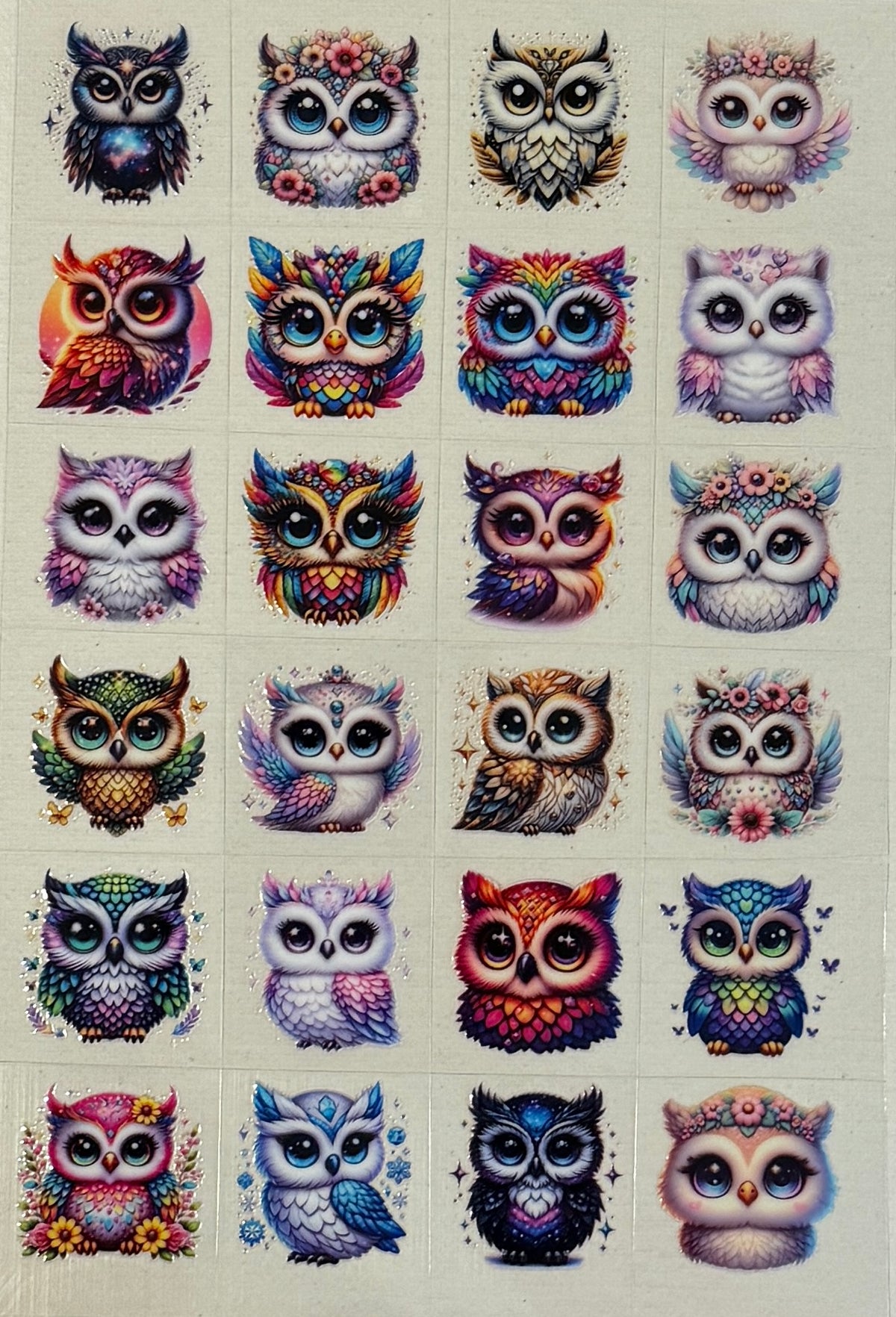 K12 Colorful Whimsical Owls