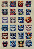 K13 Jeweled Fantasy Owls