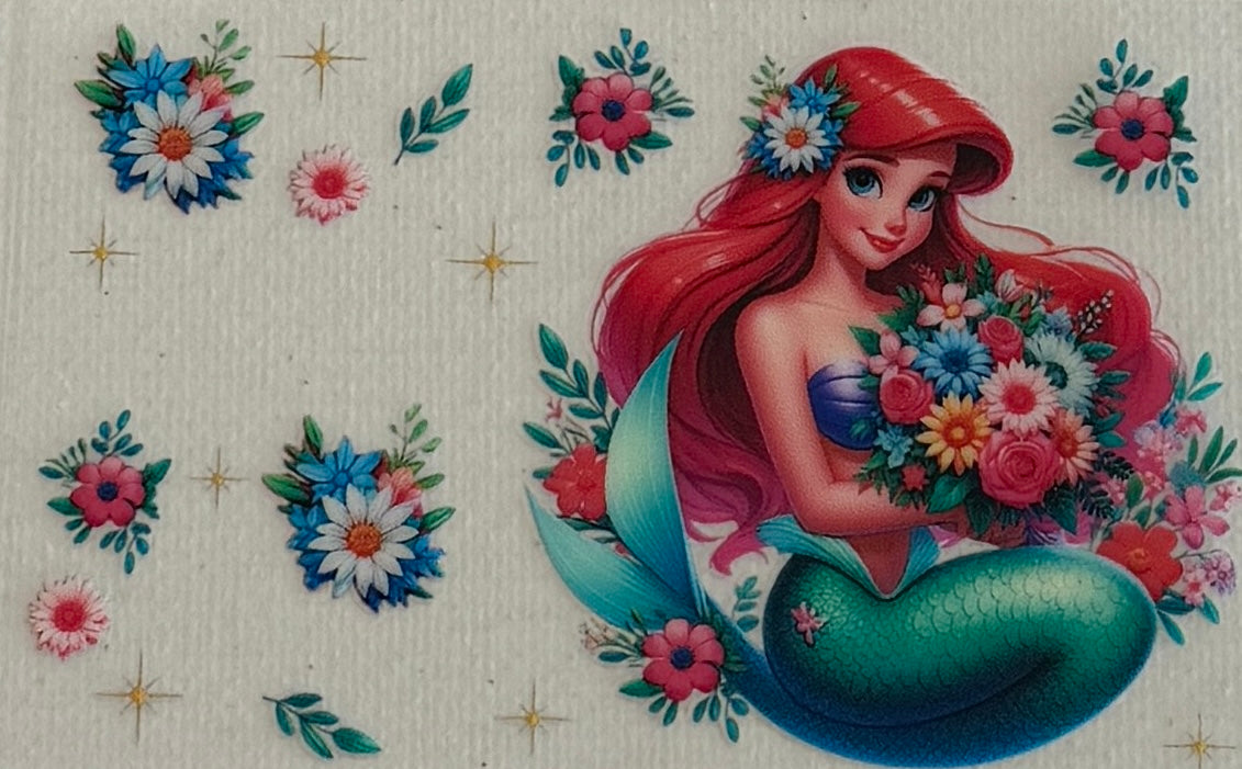 CC6 Floral Red-Haired Mermaid