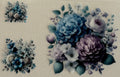 CC7 Blue & Purple Floral Bouquet