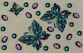 CC21 Teal & Purple Jeweled Butterflies