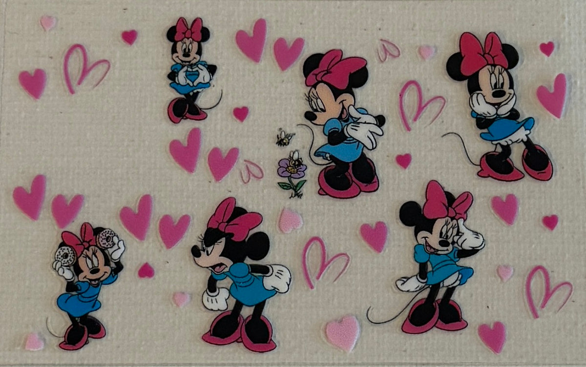 CC53 Sweet Mouse Girl & Pink Hearts