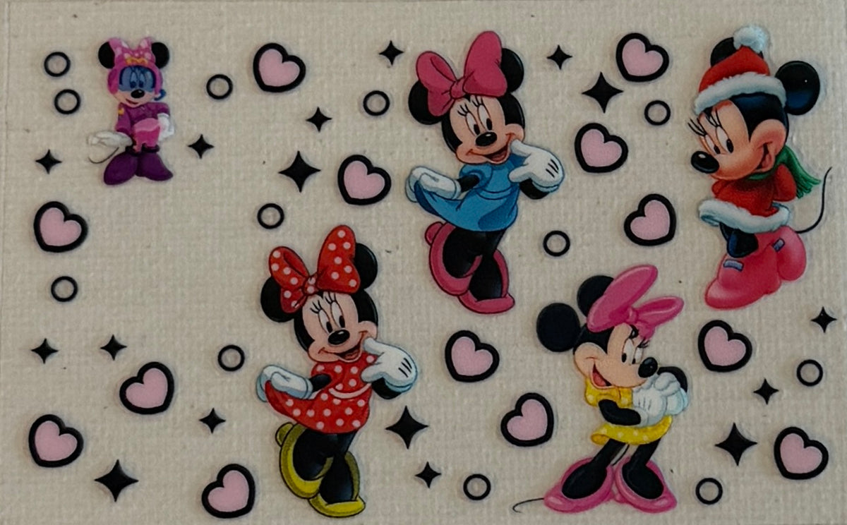 CC56 Fashionable Mouse Girl & Pink Hearts