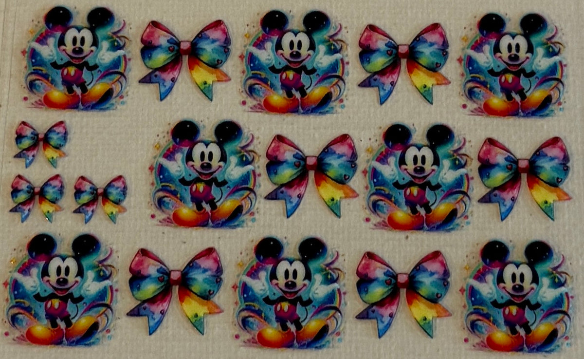 CC66 Rainbow Mouse & Watercolor Bows
