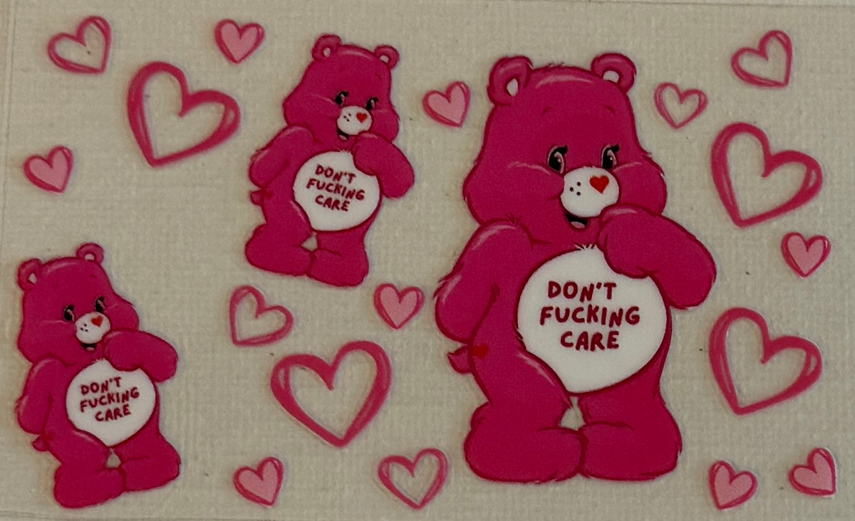 CC72 Don’t Fucking Care Swear Bear