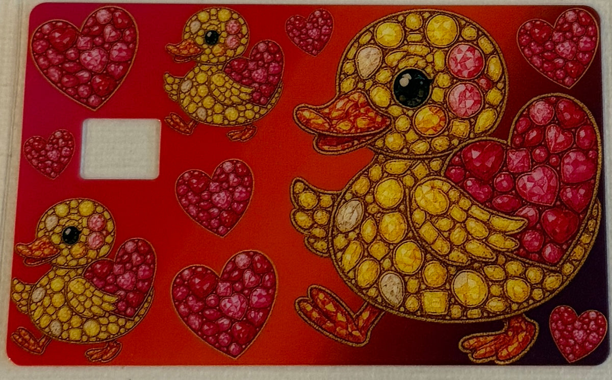 CC87 Jeweled Rubber Ducks & Hearts