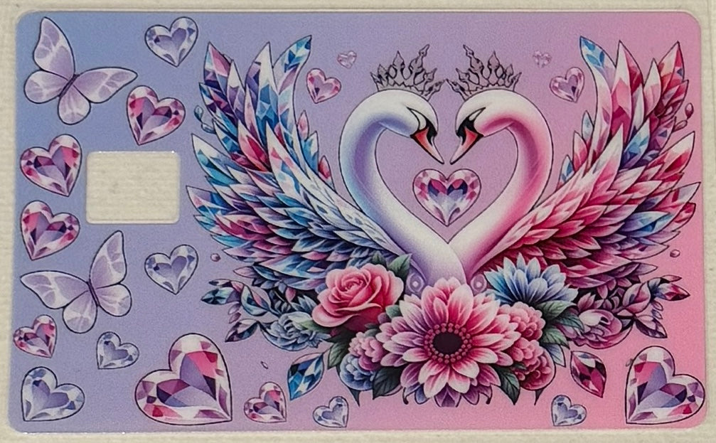 CC54 Jeweled Swan Love & Florals