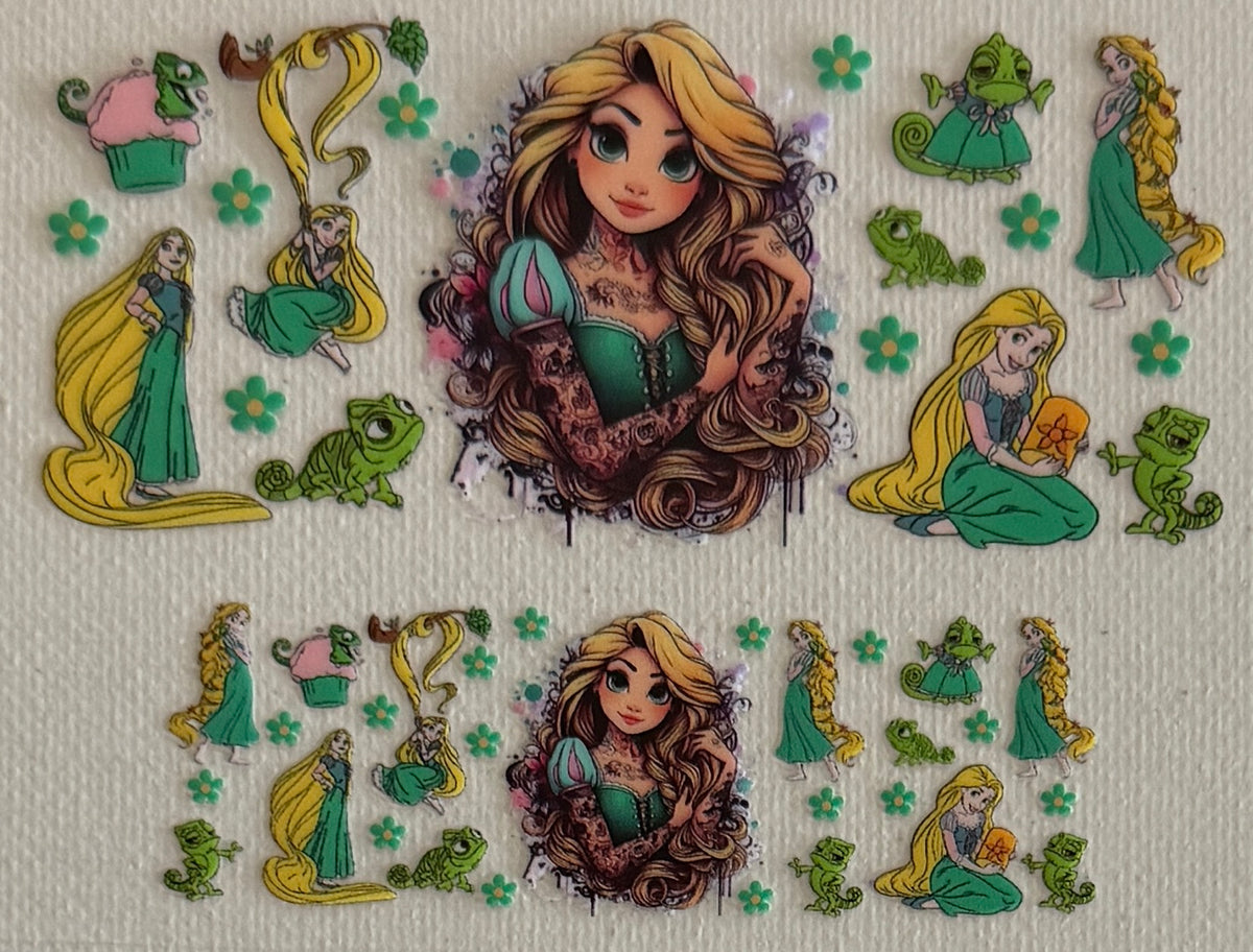 MT11 Tattooed Long-Haired Princess & Chameleon