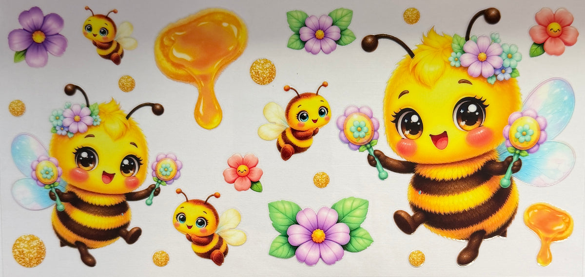 16W328 Sweet Bees, Flowers & Honey