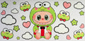 16W330 Cute Green Frog Costume Character