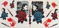 16W344 Masked Horror Killers, Roses & Bloody Knives