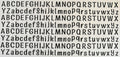16W350 Black Alphabet Letters