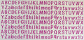 16W351 Pink Alphabet Letters