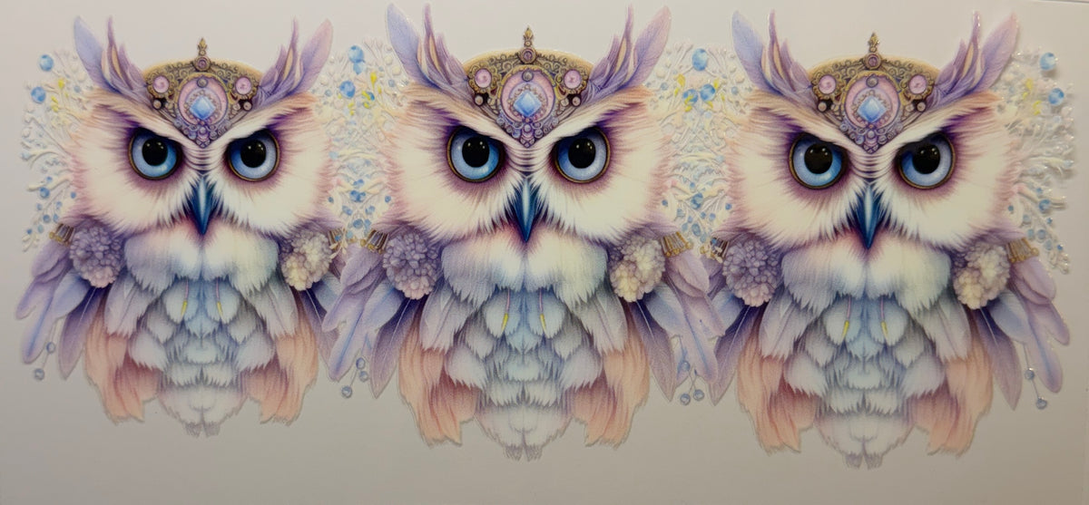 Pastel Jeweled Owls