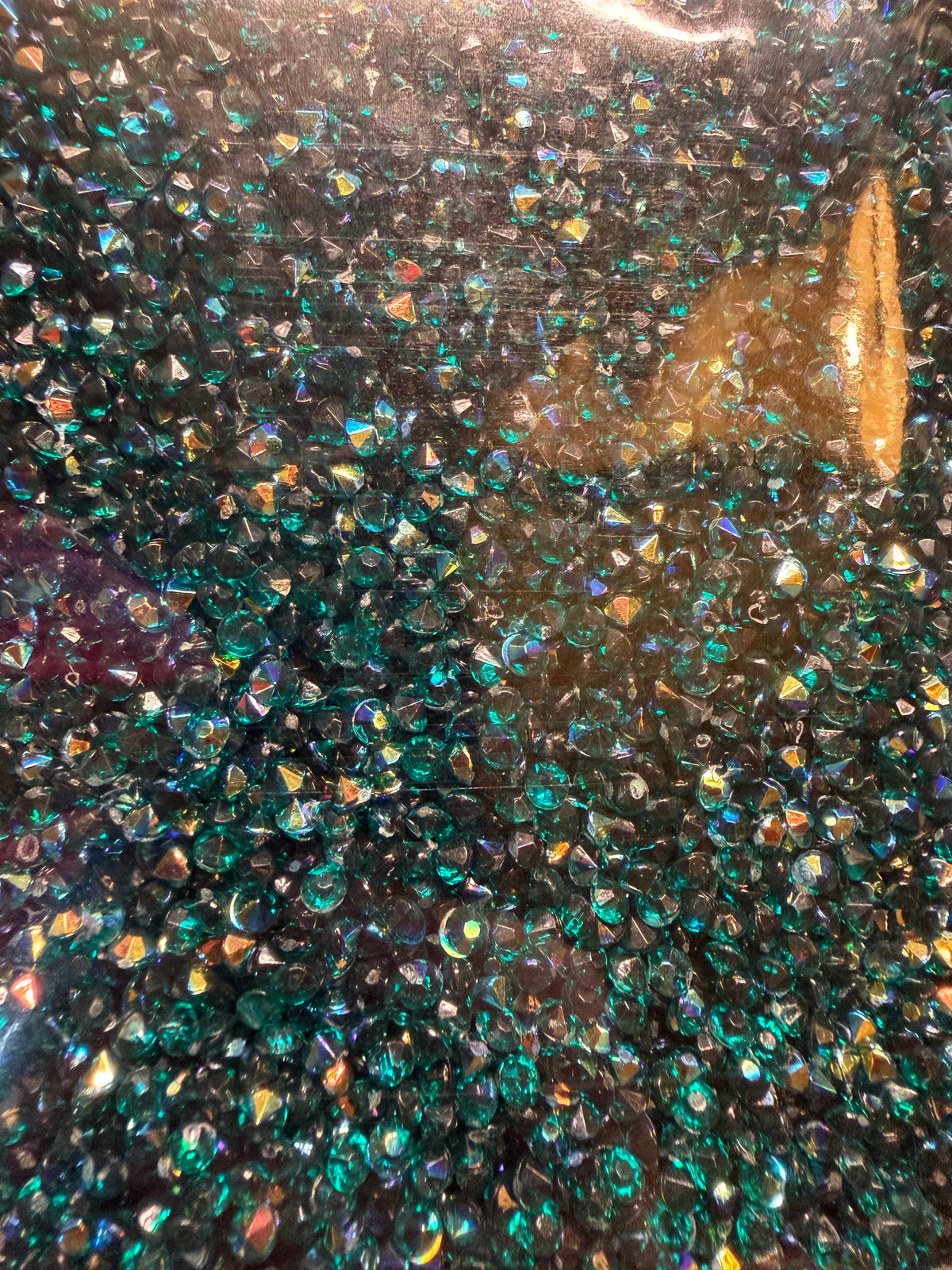 R4 Dark Emerald Green AB Acrylic Rhinestones