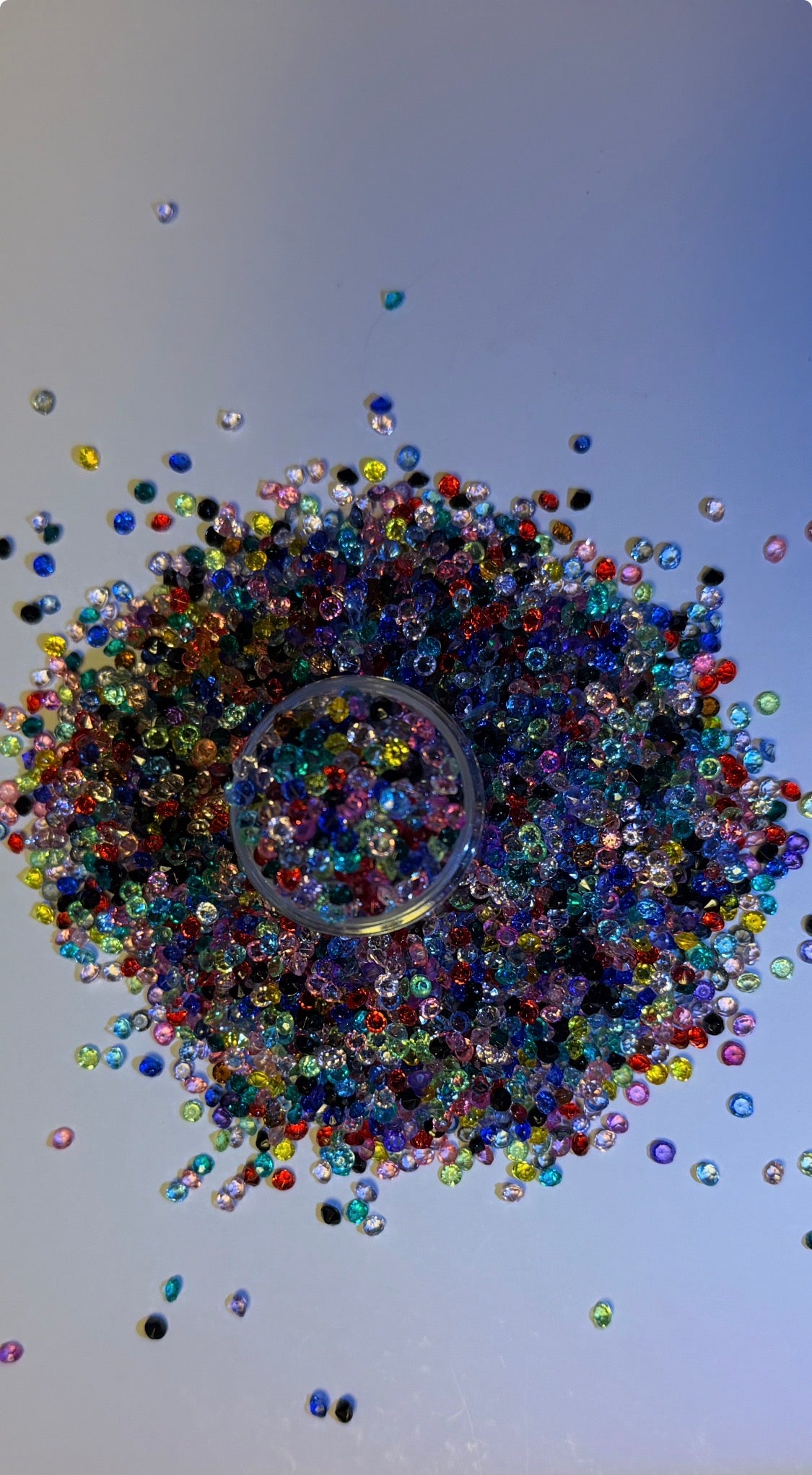 Rainbow Mix Acrylic Rhinestones