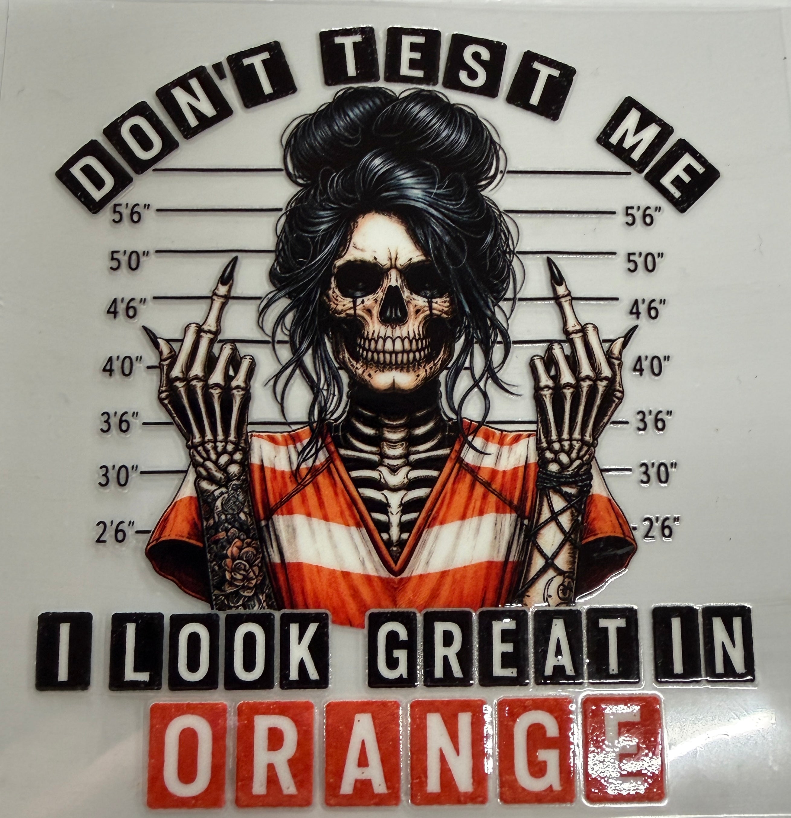 D-AD8 UV DTF DECAL SKELETON