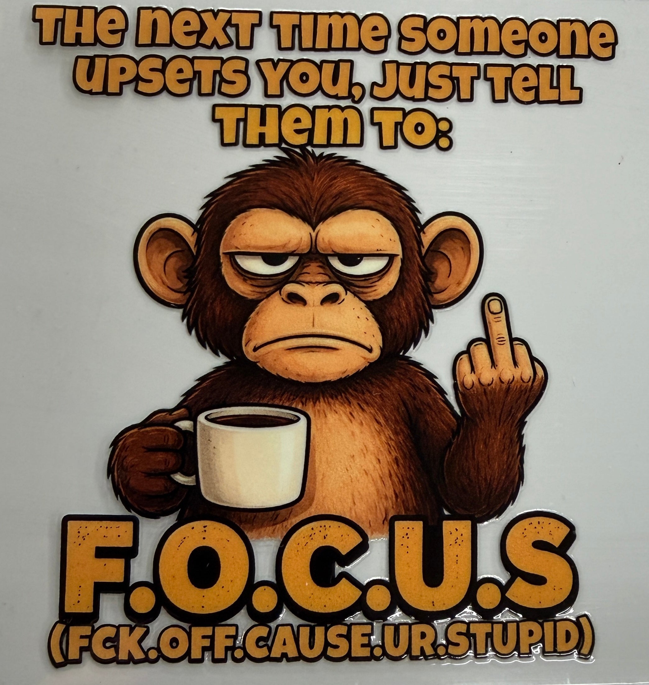 AD5 UV DTF DECAL MONKEY