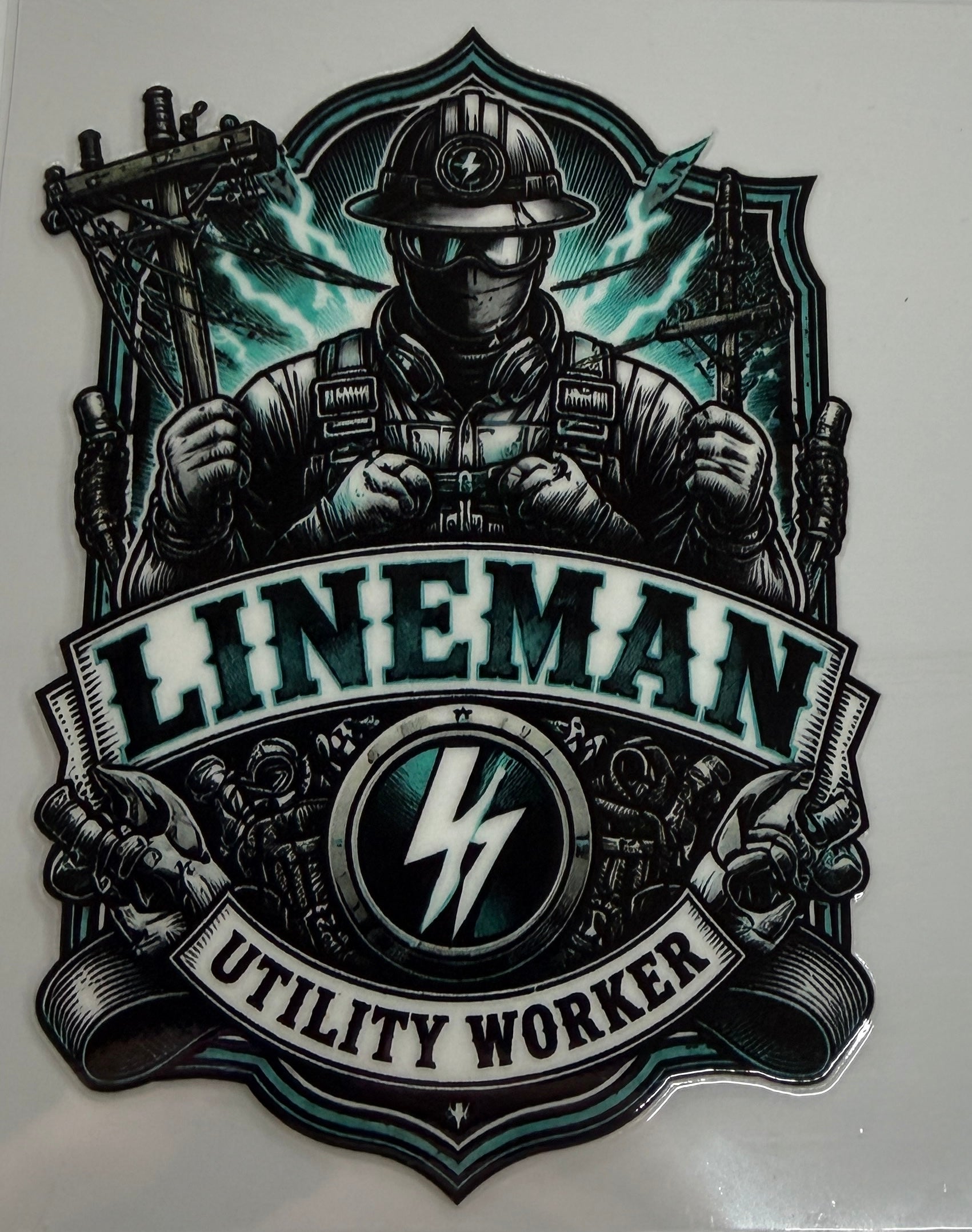 D-O2 UV DTF DECAL LINEMAN