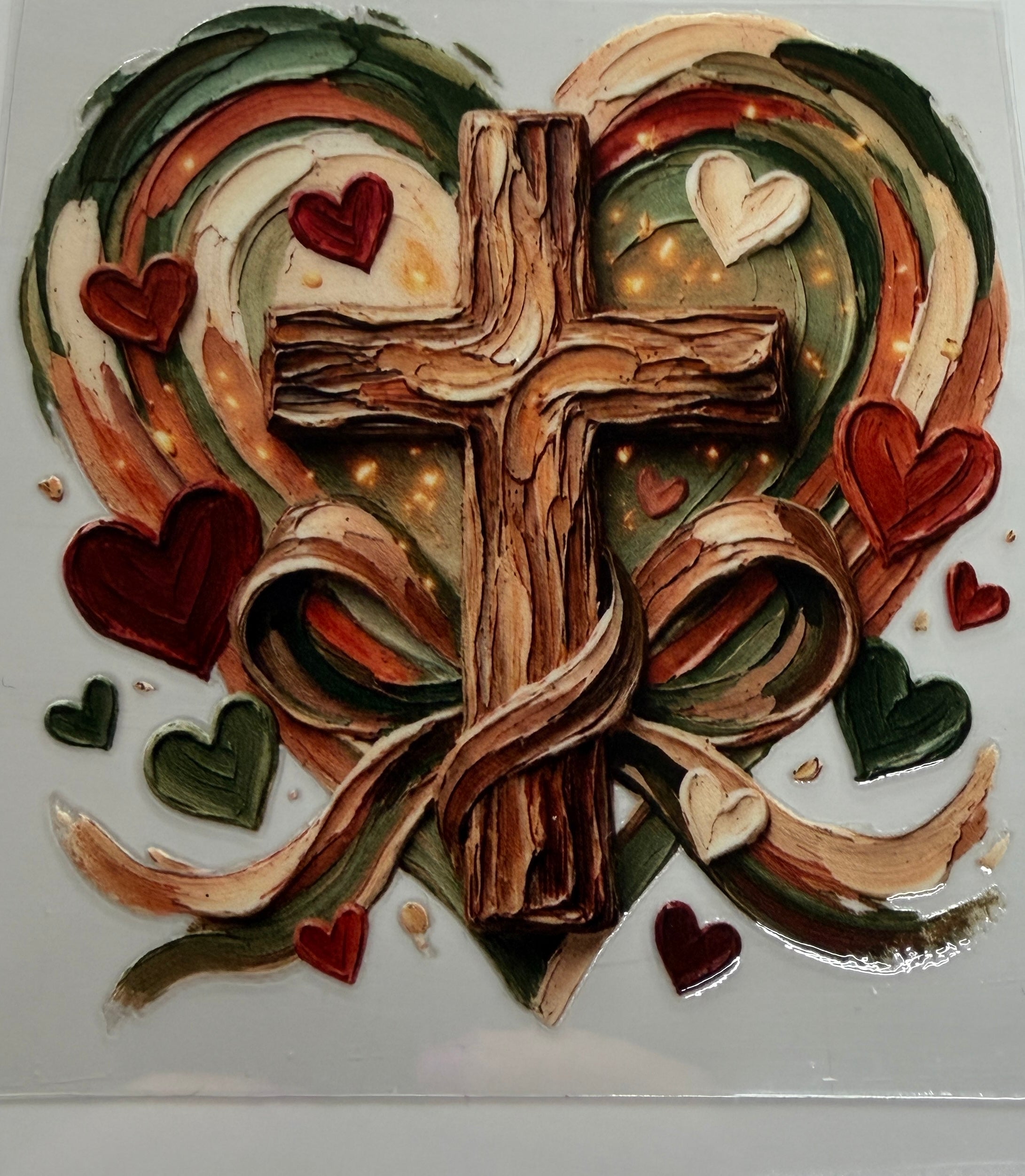 D-R3 UV DTF DECAL CROSS