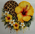 D-F4 UV DTF DECAL FLOWER HEART