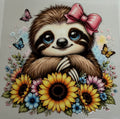 D-A8 UV DTF DECAL SLOTH