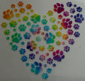 A6 UV DTF DECAL PAW PRINTS