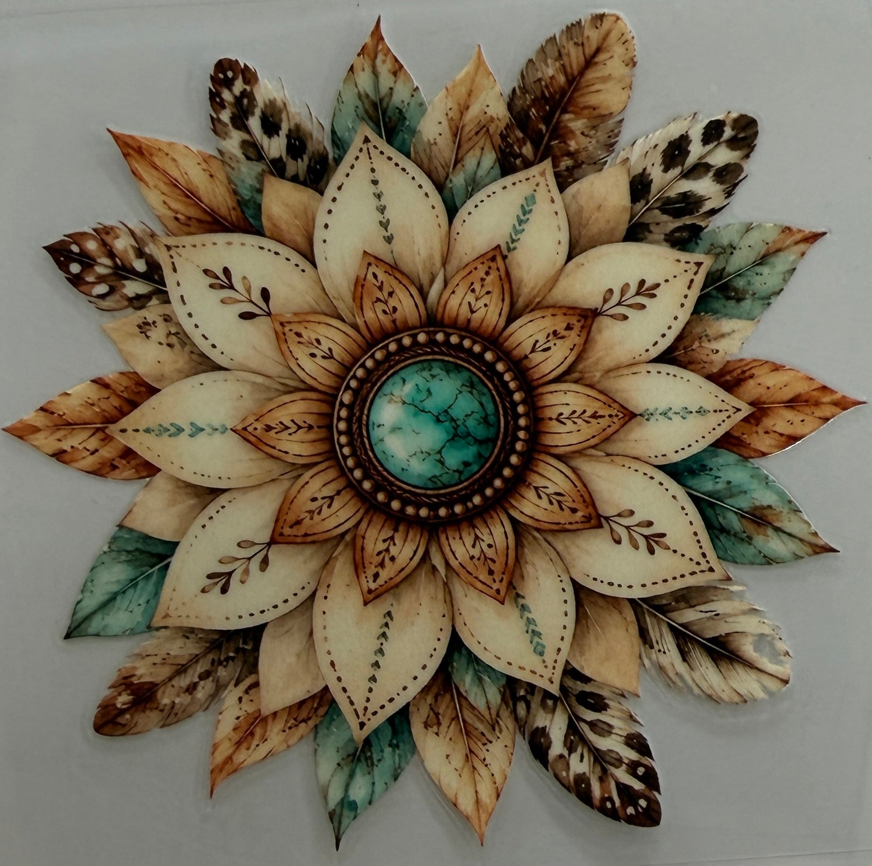 F1 UV DTF DECAL FLOWER