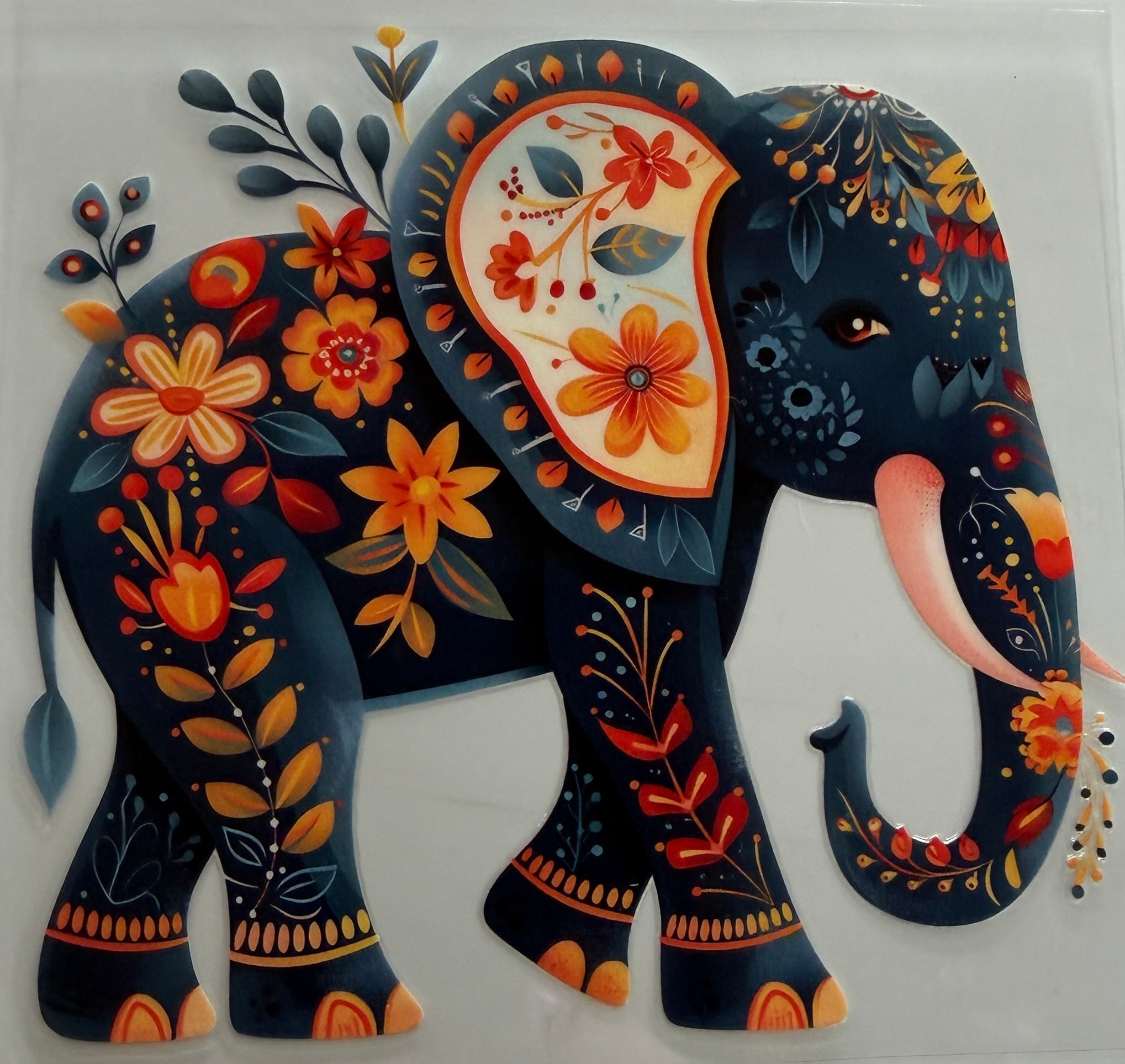 A4 UV DTF DECAL ELEPHANT