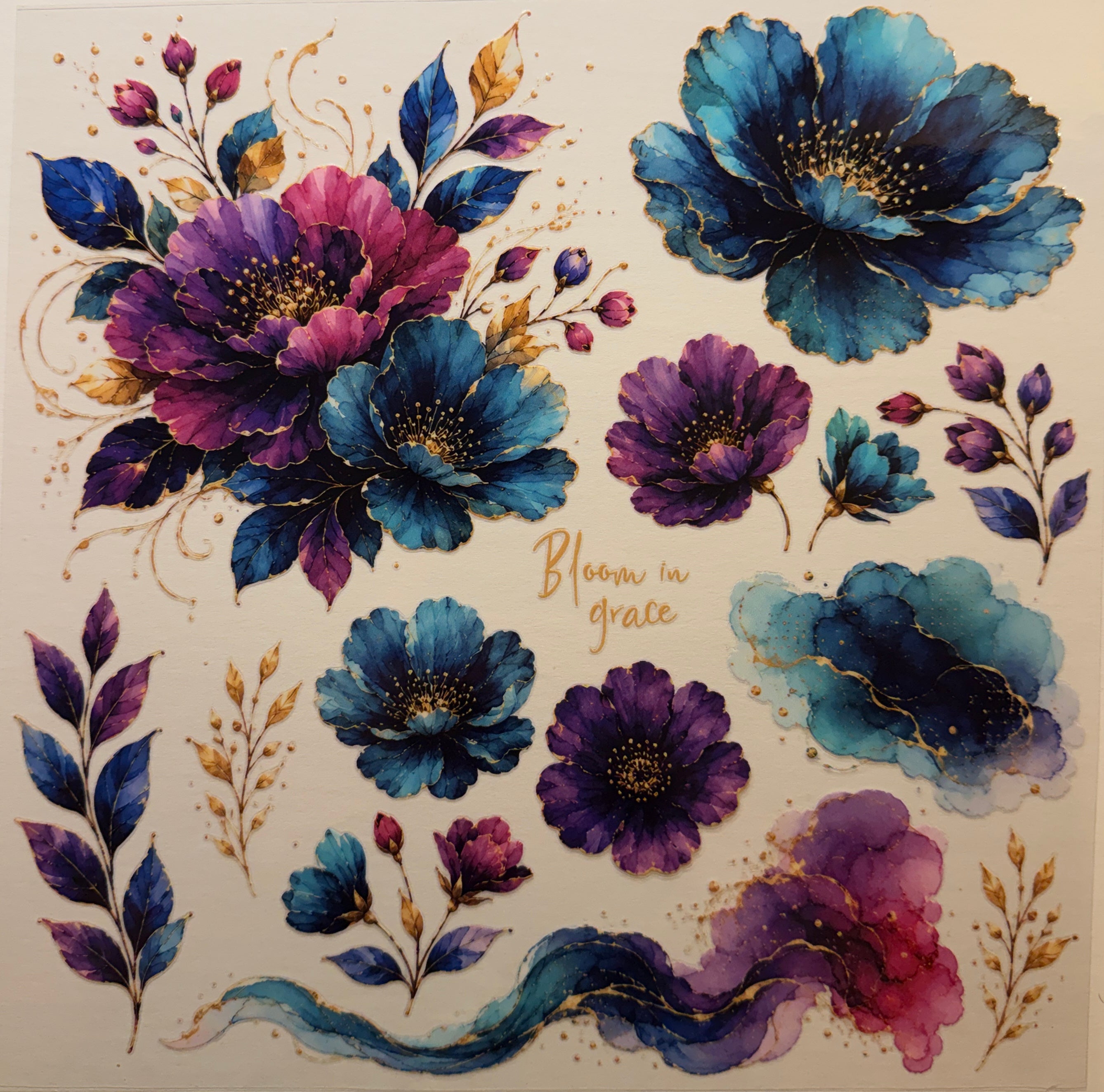 E-F8 UV DTF ELEMENT FLORAL