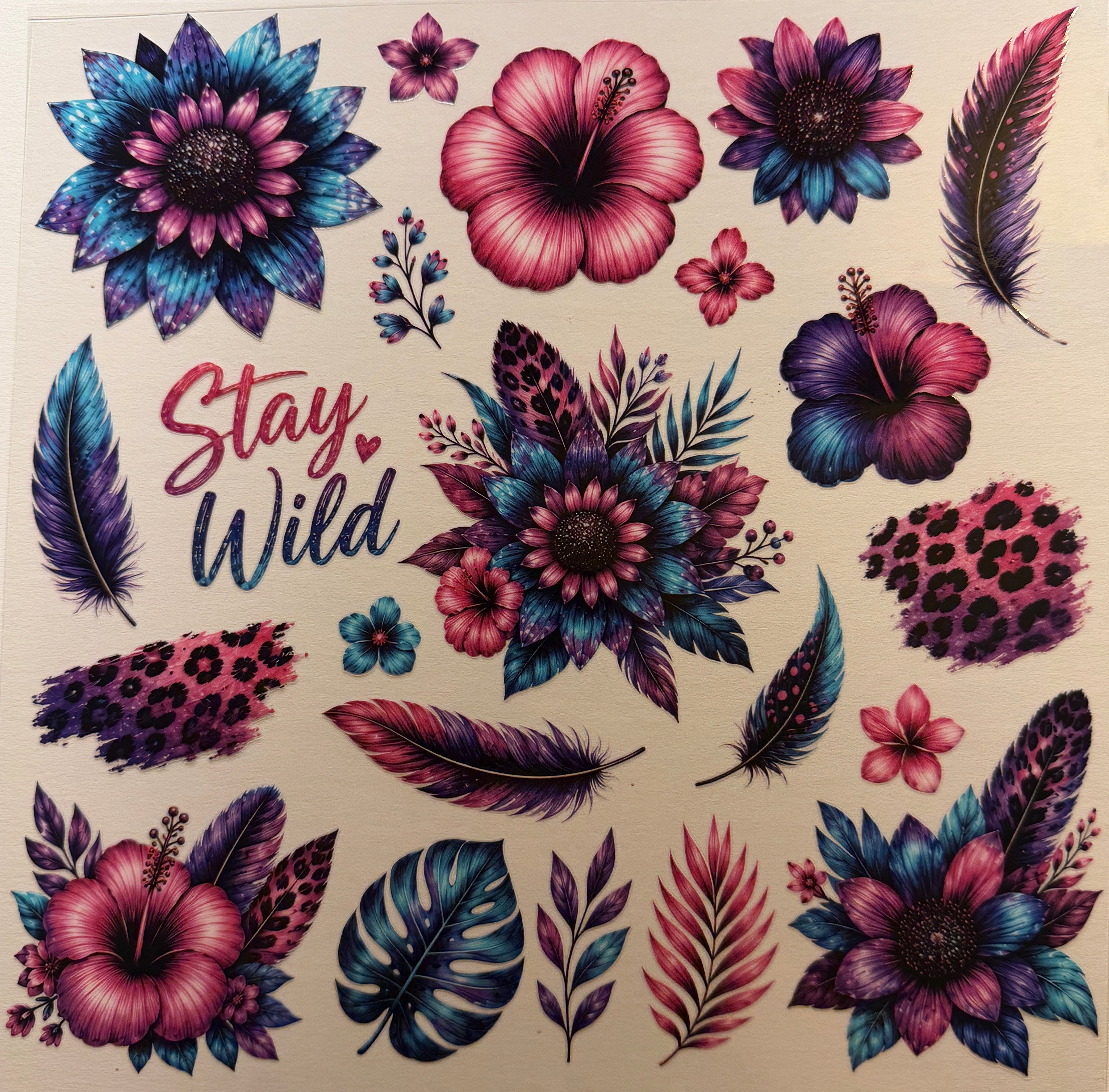 E-F5 UV DTF ELEMENTS FLOWERS
