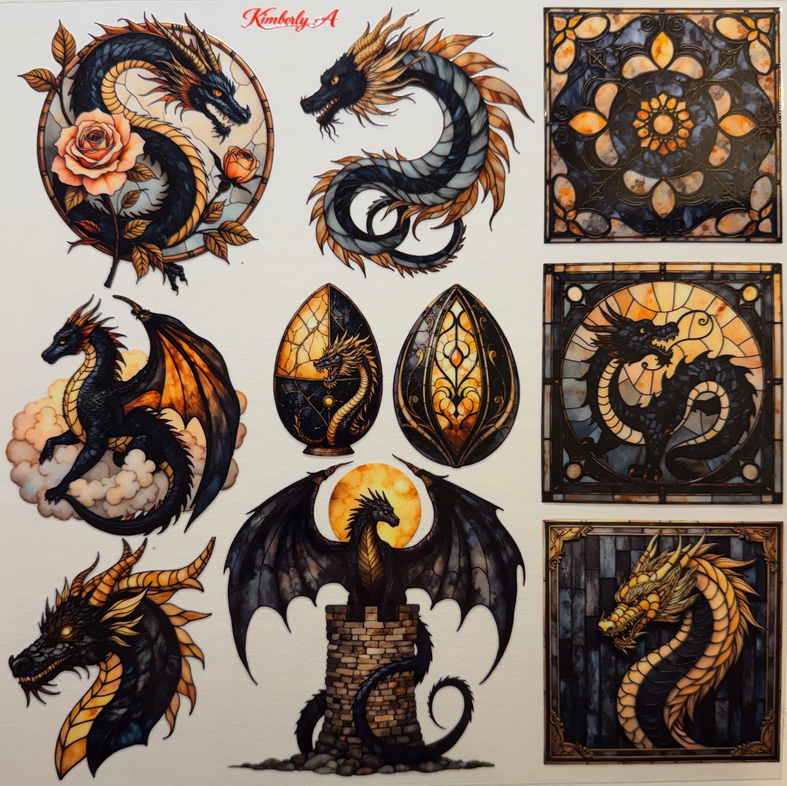 E-MY3 UV DTF ELEMENT DRAGON