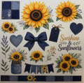 E-F3 UV DTF ELEMENTS SUNFLOWERS