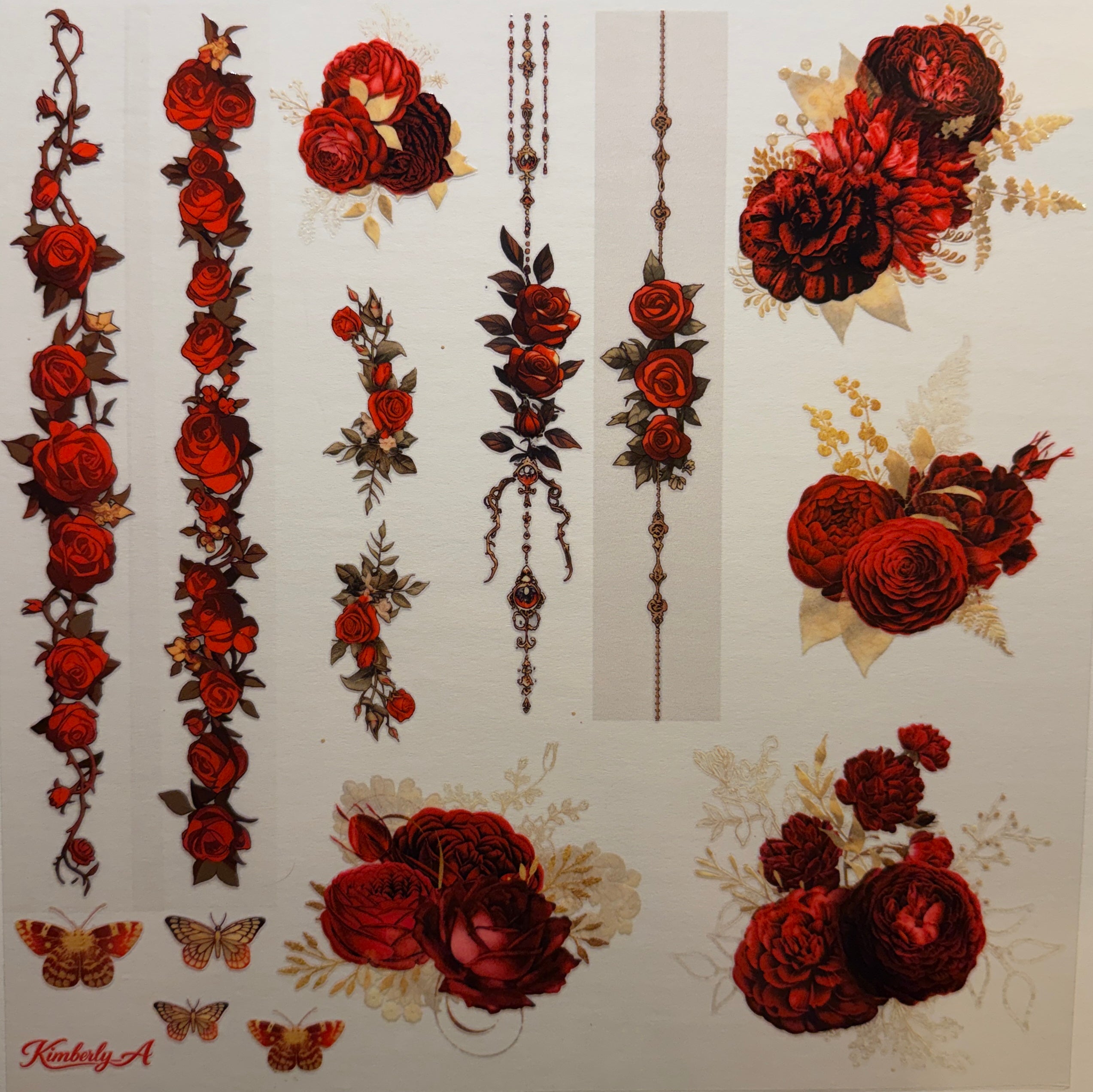 E-F2 UV DTF ELEMENT FLOWERS