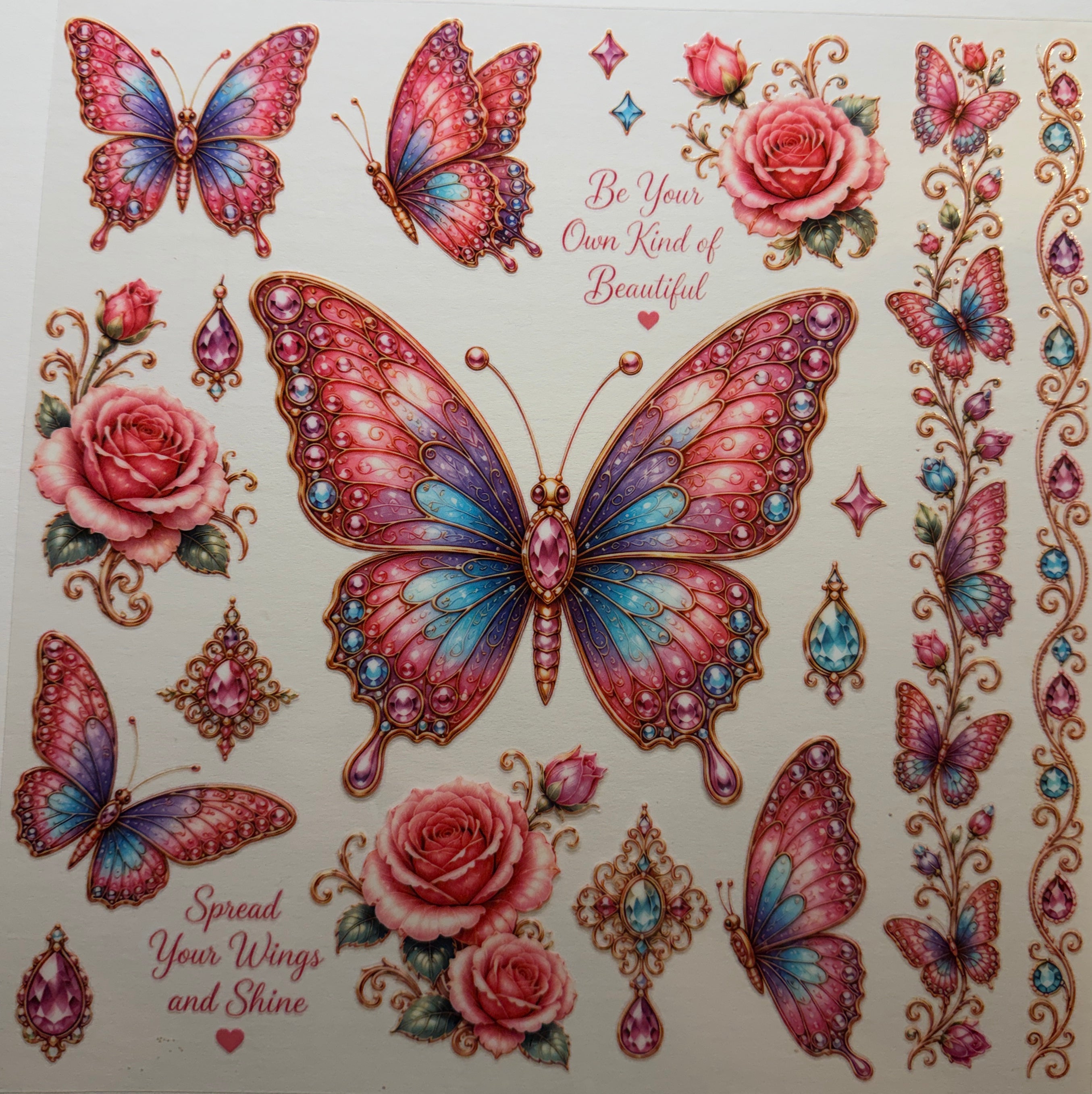E-I5 UV DTF ELEMENT BUTTERFLY